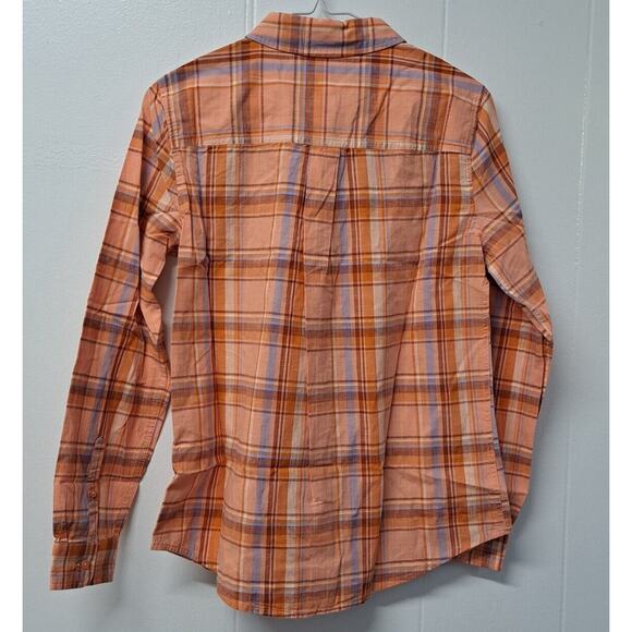 Goodthreads Women's Washed Cotton Boyfriend Shirt , Plaid Long Sleeves XS - Picture 11 of 12